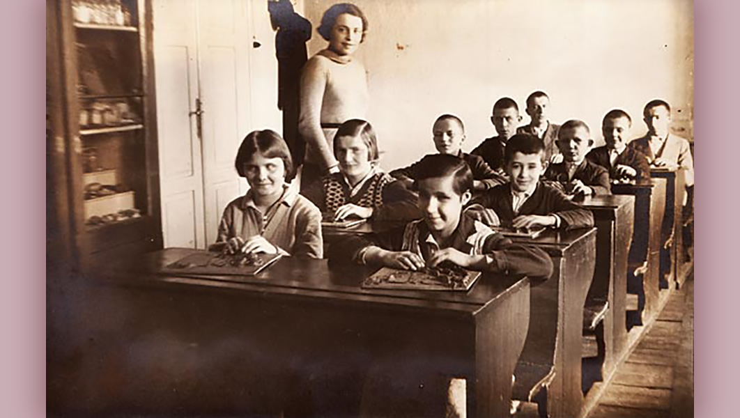 Class at the National Institute for Education of Blind Children