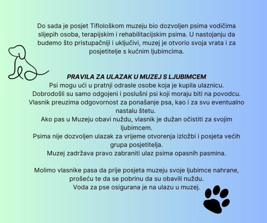 Tiflološki muzej postao je pet friendly muzej 